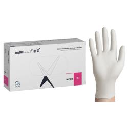 Rękawice nitrylowe easyCARE FLEX biały PF - S (100 szt.)