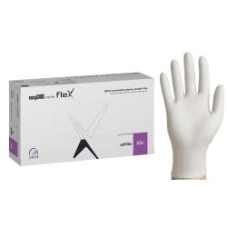 Rękawice nitrylowe easyCARE FLEX biały PF - XS (100 szt.)