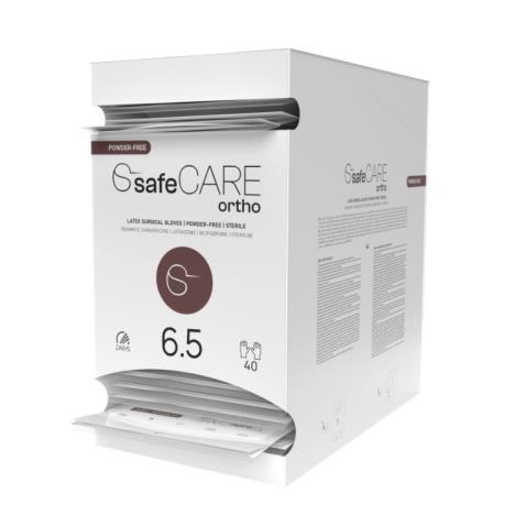 safeCARE ortho-rękawice chirurgiczne, lateks PF, sterylne, 6.5, 1 para
