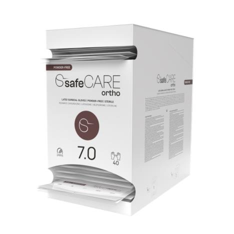 safeCARE ortho-rękawice chirurgiczne, lateks PF, sterylne, 7.0, 1 para