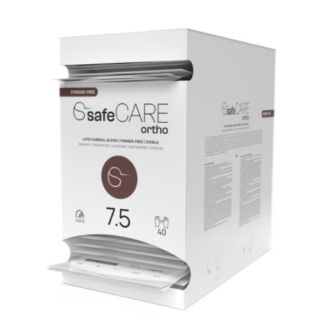 safeCARE ortho-rękawice chirurgiczne, lateks PF, sterylne, 7.5, 1 para