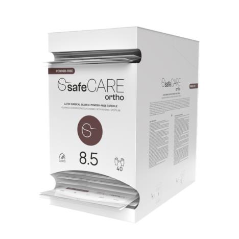 safeCARE ortho-rękawice chirurgiczne, lateks PF, sterylne, 8.5, 1 para