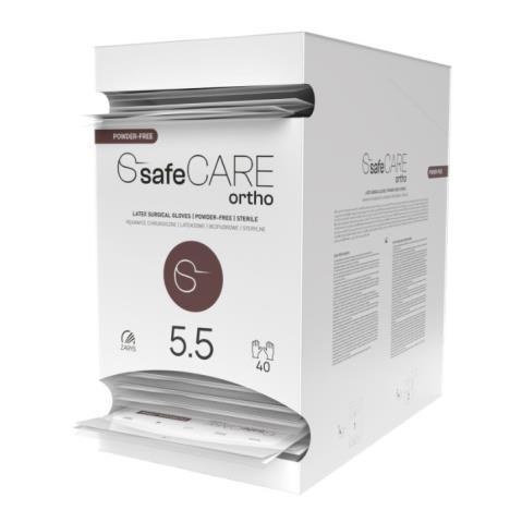 safeCARE ortho-rękawice chirurgiczne, lateks PF, sterylne, 5.5, 1 para
