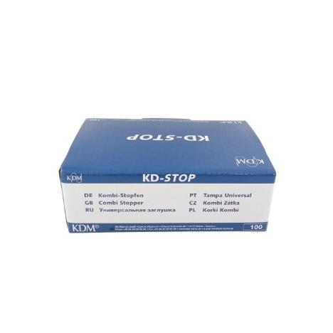 Koreczek luer lock combi niebieski KD-stop - 100 szt.