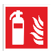 Znak ppoż Gaśnica 150x150mm F (F001) Piktogram