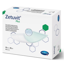 Zetuvit Plus opatrunekz superabsorbentem na rany10 x 10 cm, op. 10 szt 