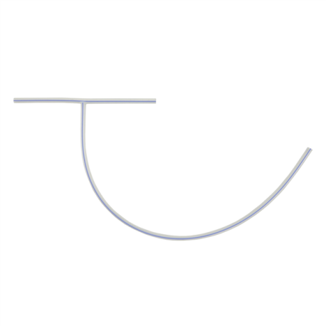 Dren T-Kehr 100% silikon CH 8, 450 x 180mm - 10 szt.