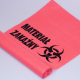 Worki na odpady medyczne i zakaźne Biohazard 20 litrów, czerwone  -10szt.