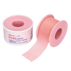 VitaHealth POREplast - Przylepiec mocujący z włókniny z perforacją, różowy, 2,5cm x 5m