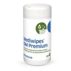 Chusteczki bezalkoholowe w tubie Mediwipes DM PREMIUM dezynfekcja i mycie, 100 szt.