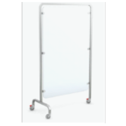 Parawan mobilny jednoskrzydłowy - biały