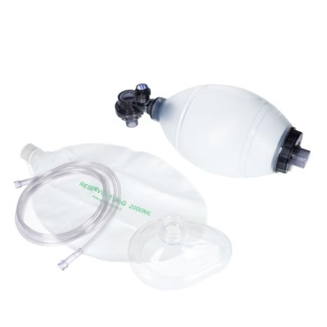 Resuscytator ręczny PVC dla dorosłych jednorazowy