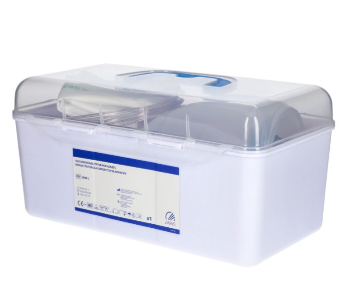 Resuscytator ręczny PVC dla dorosłych jednorazowy