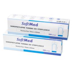 Torebki do sterylizacji, samoprzylepne SoftMed 90 x 230 mm (200 szt.)