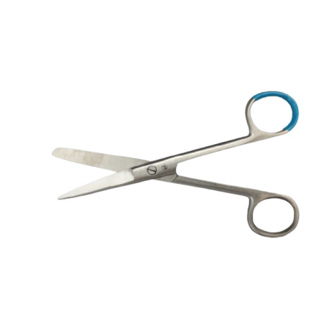 Nożyczki metalowe Deaver ostro-tępe, proste, jałowe - 1 szt.