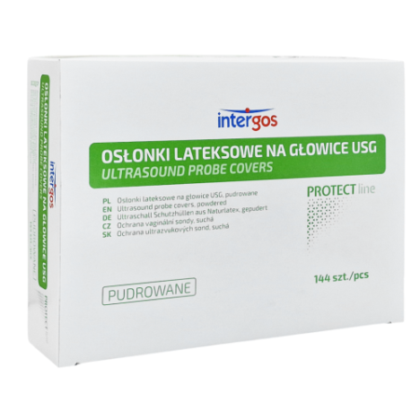 Osłonki na głowicę USG pudrowane, 144 szt.