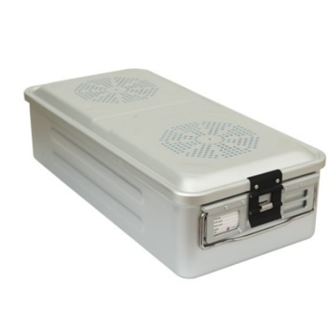 Kontener do sterylizacji z filtrem 1/1, perforowane dno,  580X280X135mm