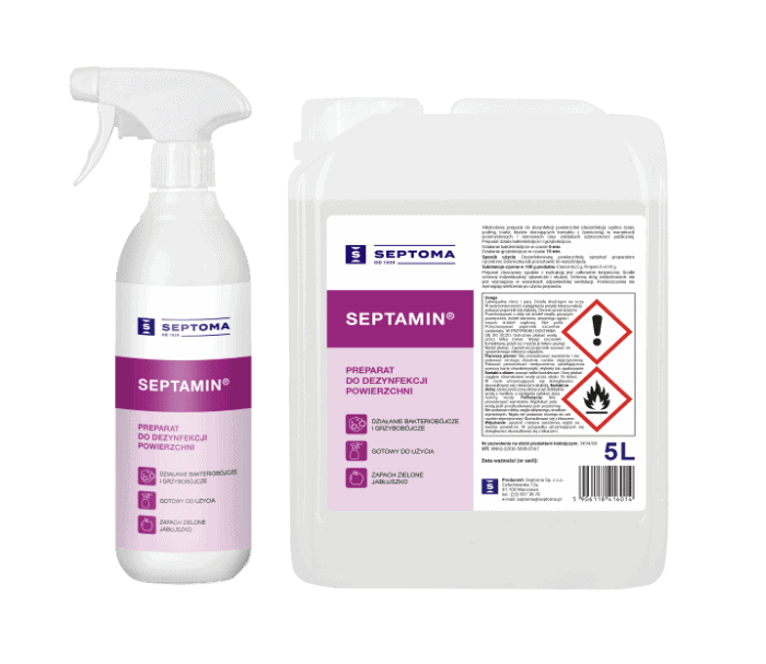 SEPTAMIN Alkoholowy płyn do dezynfekcji powierzchni, 1L