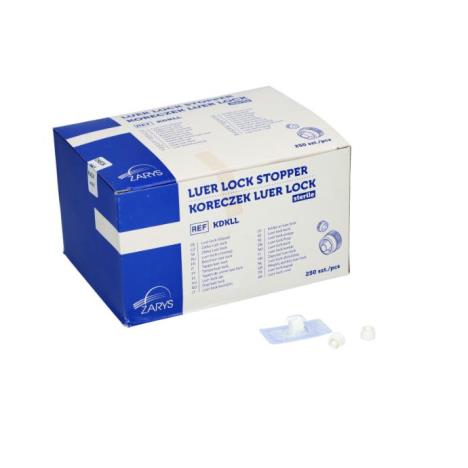 Koreczek Luer-Lock z zakończeniem męskim- Biały - 250 szt.