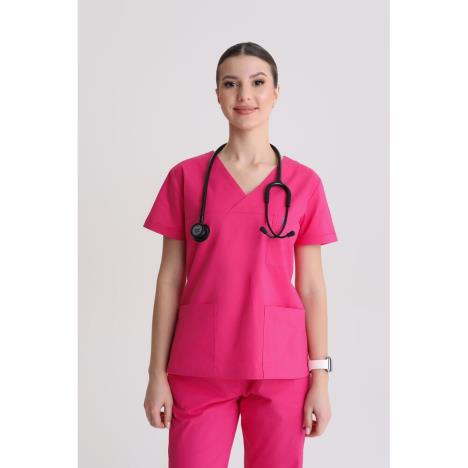 Bluza medyczna damska klasyczna Magenta XXL
