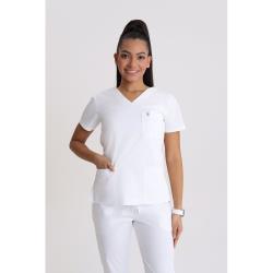 Bluza medyczna damska wiązana Optic White XS