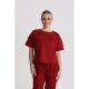Bluza medyczna damska oversize Red Wine S
