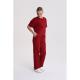 Bluza medyczna damska oversize Red Wine S