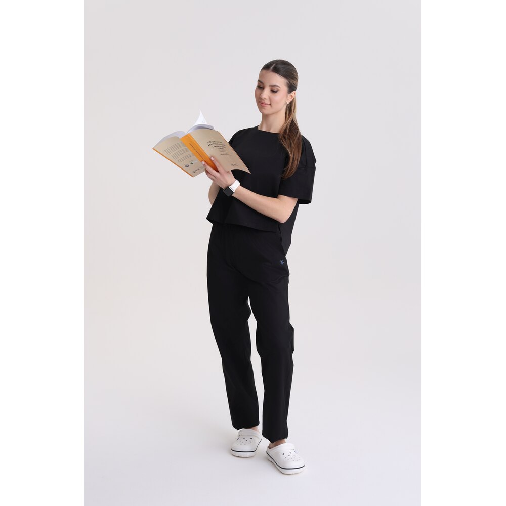 Bluza medyczna damska oversize Totally Black S