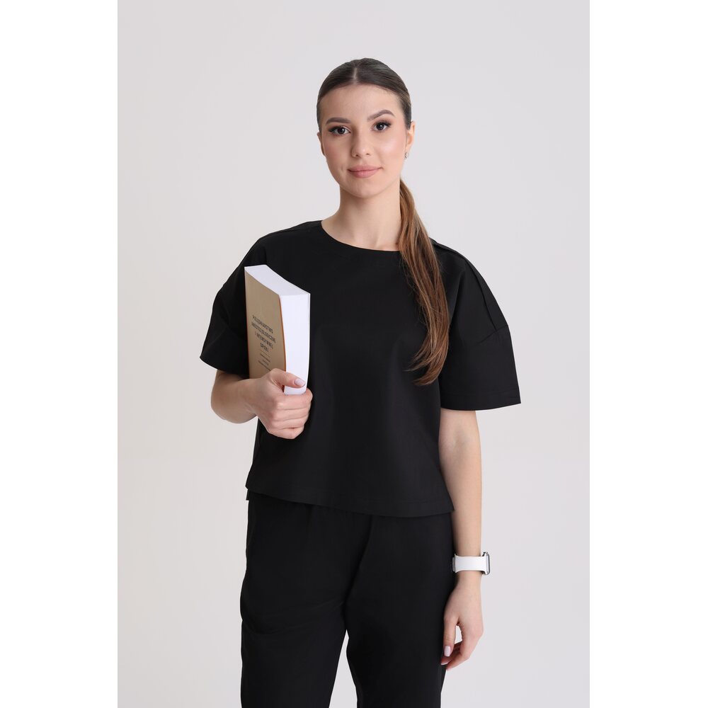 Bluza medyczna damska oversize Totally Black M