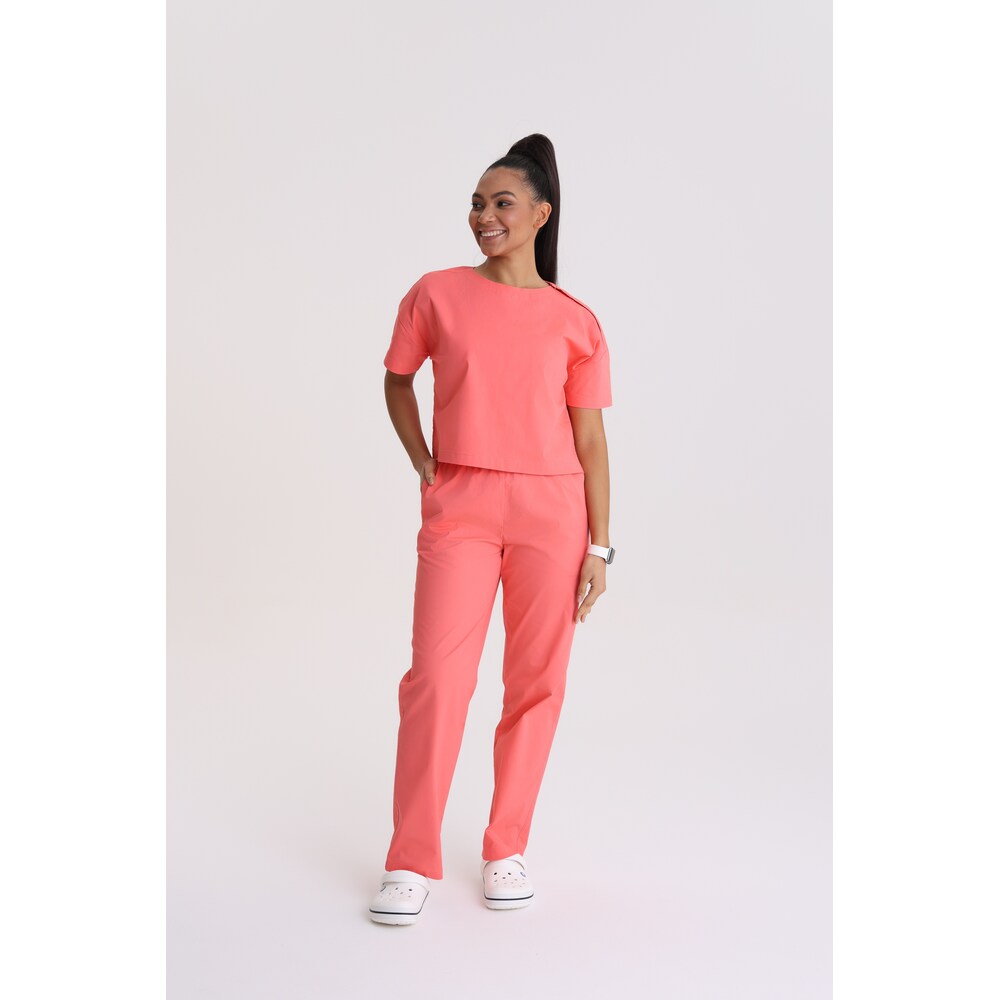 Bluza medyczna damska oversize Living Coral XL