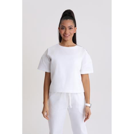 Bluza medyczna damska oversize Optic White L