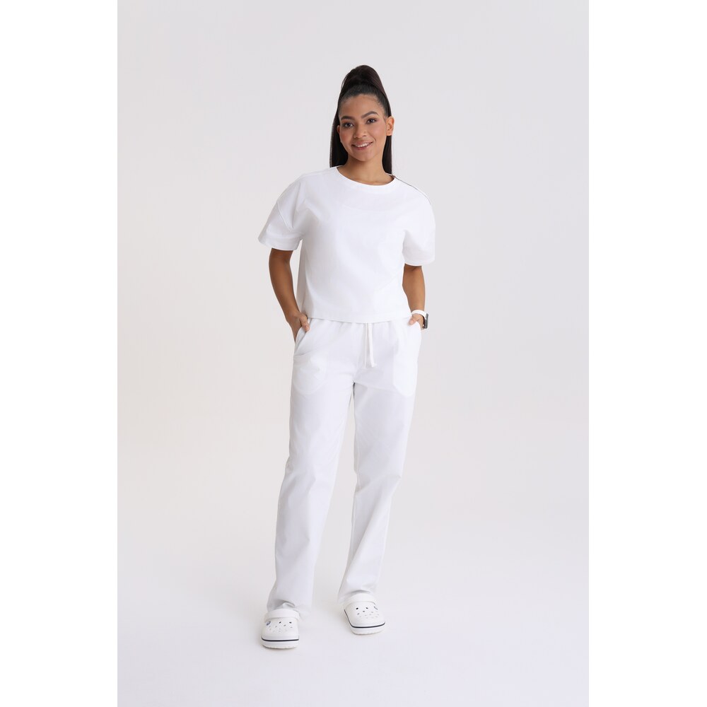 Bluza medyczna damska oversize Optic White XL