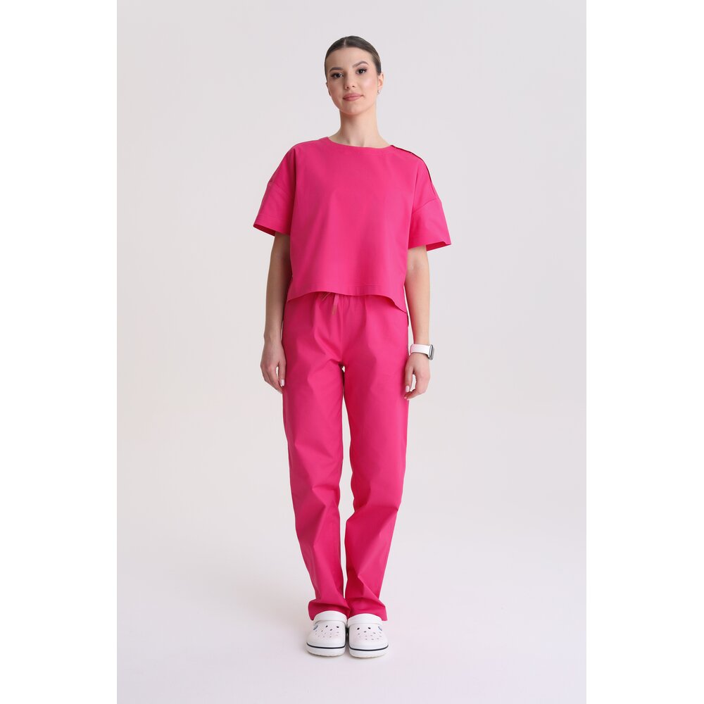 Bluza medyczna damska oversize Magenta M