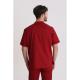 Bluza medyczna męska ze stójką Red Wine L