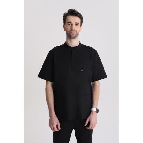 Bluza medyczna męska ze stójką Totally Black S