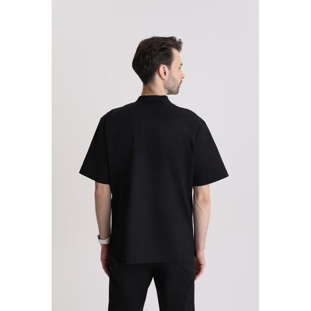 Bluza medyczna męska ze stójką Totally Black S