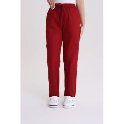 Spodnie medyczne damskie stright-leg Red Wine XXL