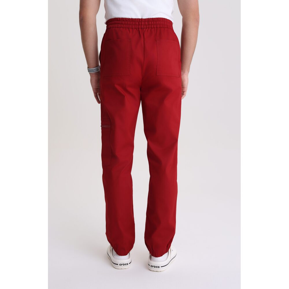Spodnie medyczne męskie jogger Red Wine S