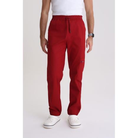 Spodnie medyczne męskie jogger Red Wine L