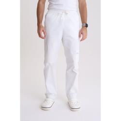 Spodnie medyczne męskie jogger Optic White M