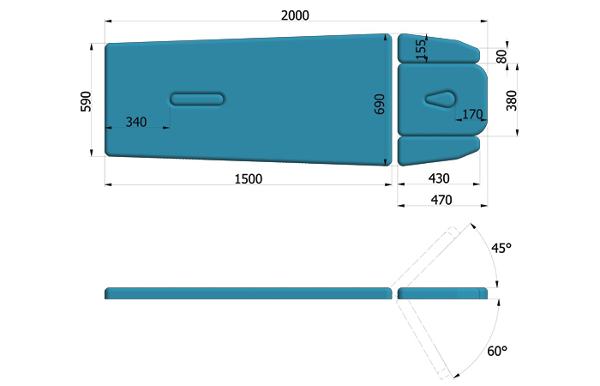 Stół rehabilitacyjny NSR 3 E - elektryczna regulacja wysokości stołu