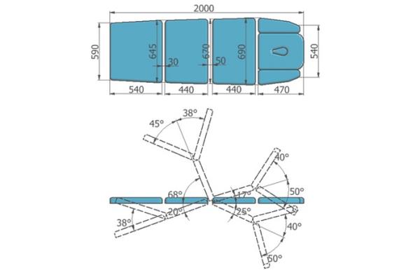 Stół rehabilitacyjny NSR 4