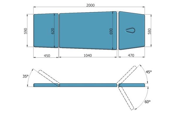 Stół rehabilitacyjny TSR 3