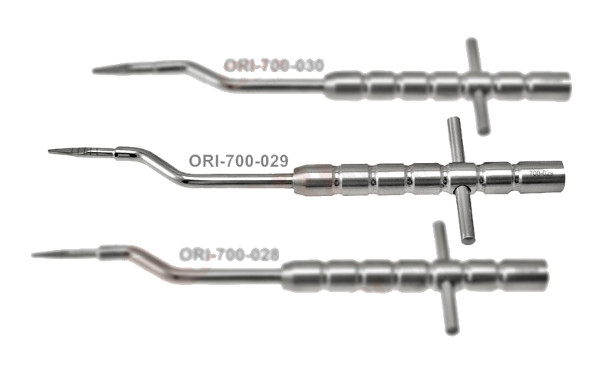 Osteotom płomyk wygięty, bez ogranicznika, Ø 3,5 mm, dł. 15,5 cm