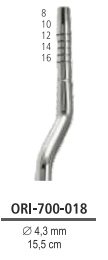 Upychadło do materiału kostnego, Ø 6 x 8 mm, dł. 16 cm