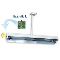 Lampa bakteriobójcza bezpośredniego działania 60W, z licznikiem, sufitowa, 2 promiennik