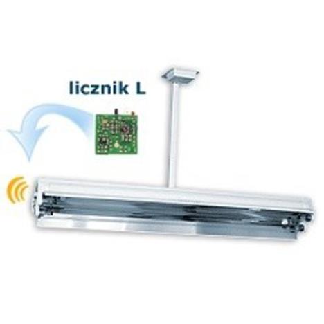 Lampa bakteriobójcza bezpośredniego działania 60W, z licznikiem, sufitowa, 2 promiennik