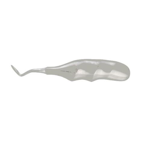 Dźwignia korzeniowa Bein z profilowaną rączką - boczna ostra, lewa, szer. 3 mm