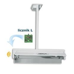 Lampa bakteriobójcza bezpośredniego działania 15W, z licznikiem, sufitowe, 1 promiennik