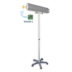 Lampa bakteriobójcza bezpośredniego działania 60W, z licznikiem,statyw, 2 promiennik